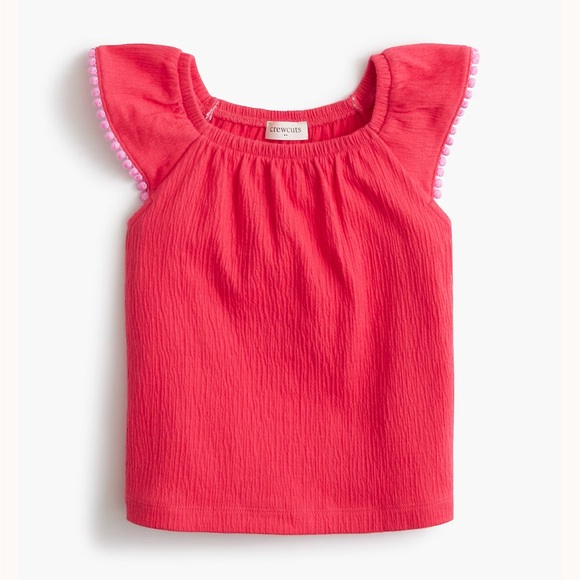Crewcuts Other - Crewcuts Pink Flutter Sleeve Top